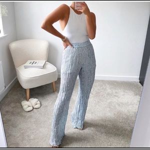 COPY - Zara wrinkle blue pants